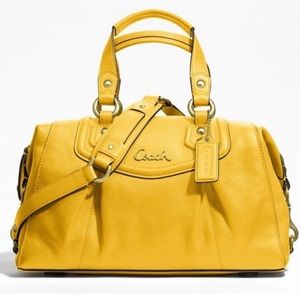 Coach Yellow Ashley Shoulder Bag
